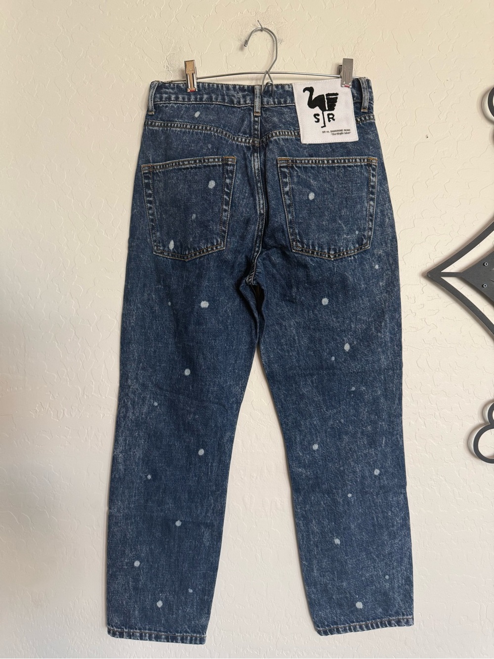 SANDRINE ROSE (Free People) Women’s Polka Dot Cropped Jeans - 27 - Picture 4 of 9